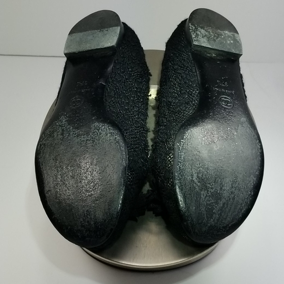 CHANELBlack Tweed Boucle Bow Ballet Flats - Picture 9 of 15